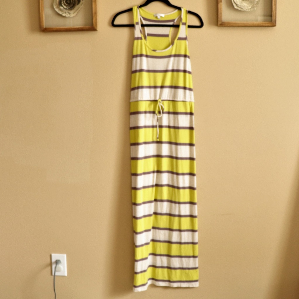 GLAM striped maxi dress